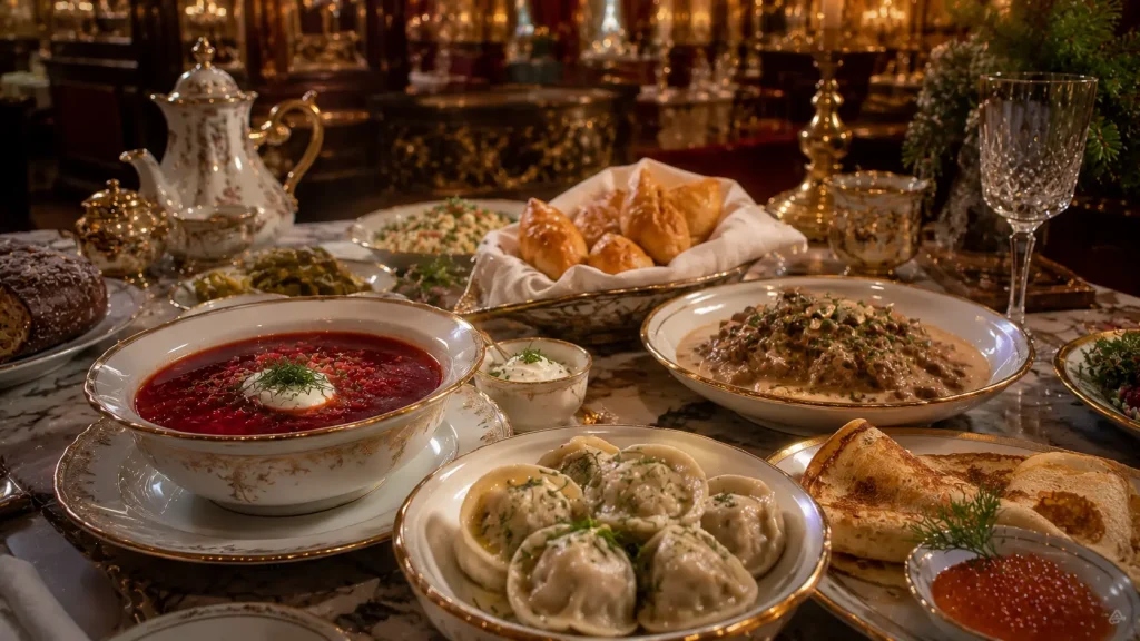 المطبخ الروسي والمأكولات الإمبراطورية التقليدية