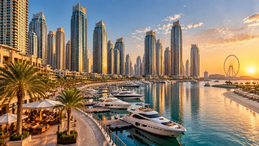 منطقة دبي مارينا وممشى جي بي آر (Dubai Marina & JBR)