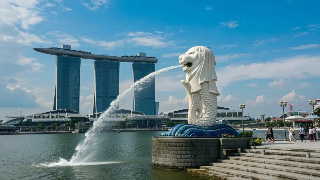 حديقة الميرليون سنغافورة Merlion Park